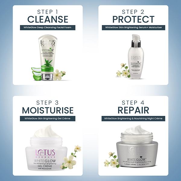 Lotus Herbals Whiteglow Skin Whitening & Brightening Nourishing Night Creme 60 gm - Face Creams