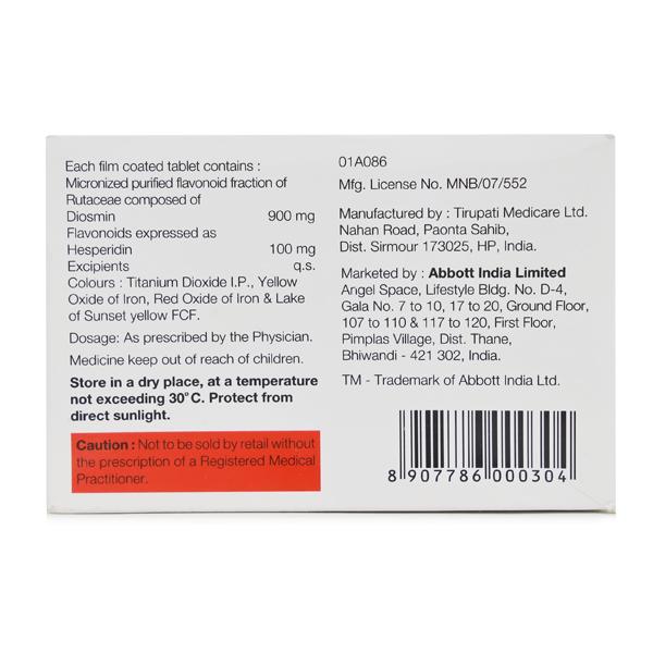 Dezoflav Tablet 10'S - Varicose Veins-Phl