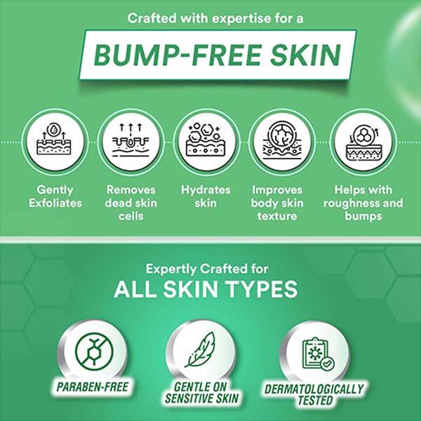 Lacto Calamine 1% Salicylic Acid Body Wash Cica, Aloe Vera, Natural Scrubbing Bead for Body Acne 250 ml - Shower Gels & Body Wash