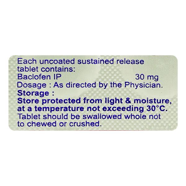 BACLESTA OD 30 Tablet 10's - Muscle Cramps/Spasticity-Mus