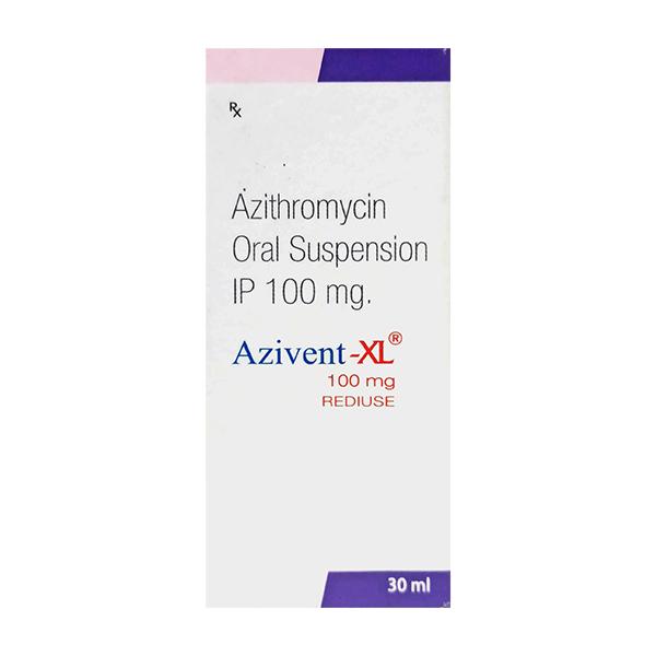 AZIVENT XL 100 MG REDIUSE Oral Suspension 30ml - Bacterial Infections-Mac