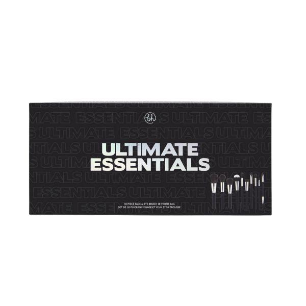 bh cosmetics Ultimate Essentials 10 Piece Face and Eye Brush Set with Bag 1's - Lens Solution & Accessories