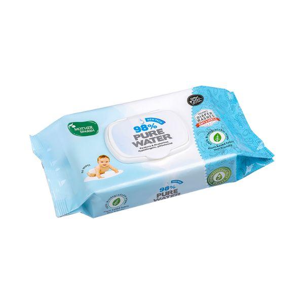 Netmeds | Mother Sparsh 98% Water Based Wipes Mildly Scented 60's