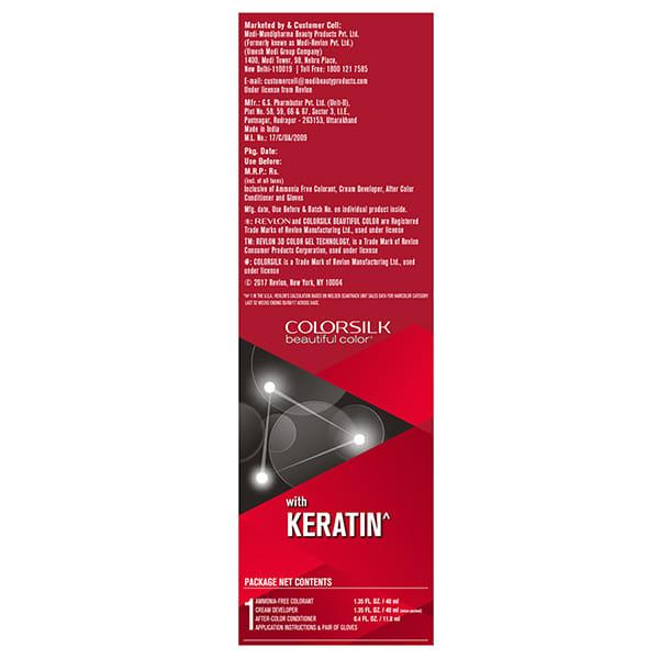 Revlon Colorsilk Hair 3D Color with Keratin - Medium Brown 4N 91.8ml - Crème