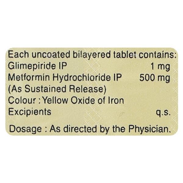 Isryl M 1Mg Tablet 15's - Diabetes-Ant