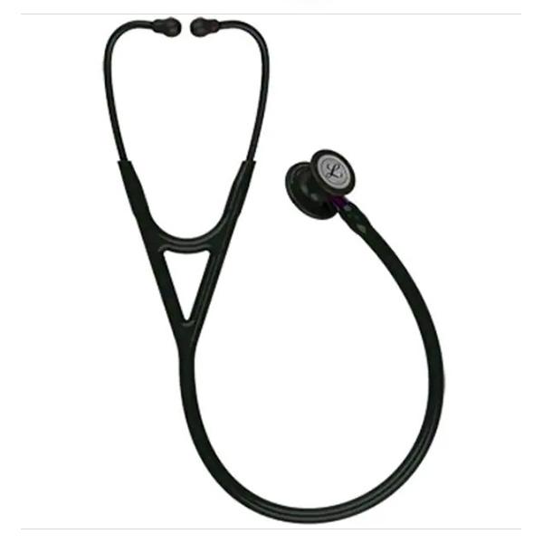 Netmeds | 3M Littmann Cardiology IV Stethoscope - Black Chestpiece with Black Tube and Violet Stem (6203)