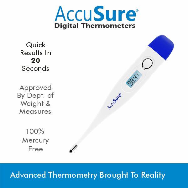 AccuSure Digital Thermometer (MT-1027) - Health Monitors And Equipment