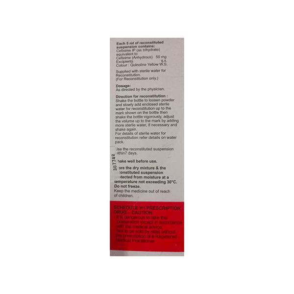 Zofix 50mg Dry Syrup 30ml - Bacterial Infections-Cep