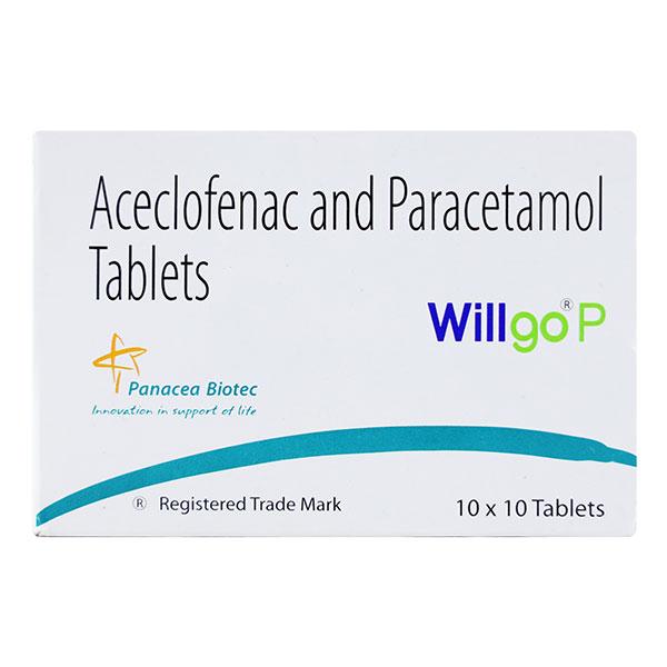 Willgo P Tablet 10'S - Pain relief-Ano