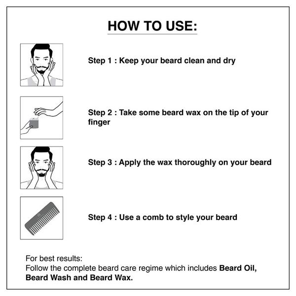 The Man Company Beard Wax - Almond & Thyme 50 gm - Beard Wax