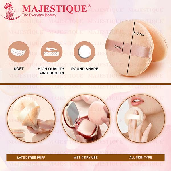 Majestique Face Soft Pad Pink Tone FC49 1's - Sponges & Applicators