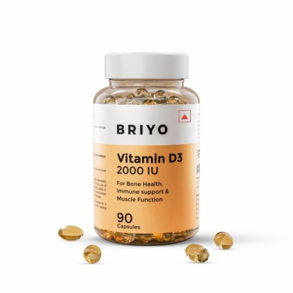 Netmeds | Briyo Vitamin D3 2000 IU Softgel 90's