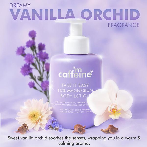 MCaffeine 10% Magnesium Body Lotion, 3X Instant Stress Reduction, Vanilla Betters Sleep & Relaxes 300 ml - Lotions & Creams