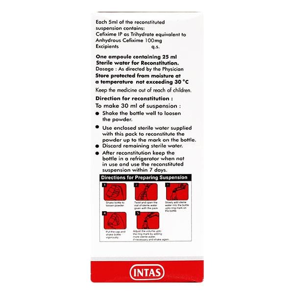 CEFTAS 100 Dry Syrup 30ml - Bacterial Infections-Cep