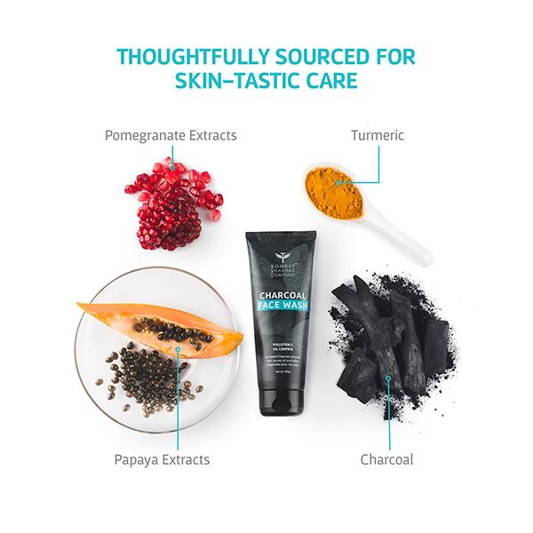 Bombay Shaving Company Pollution & Oil Control Face Wash - Charcoal 100 gm - Face Wash & Cleansers