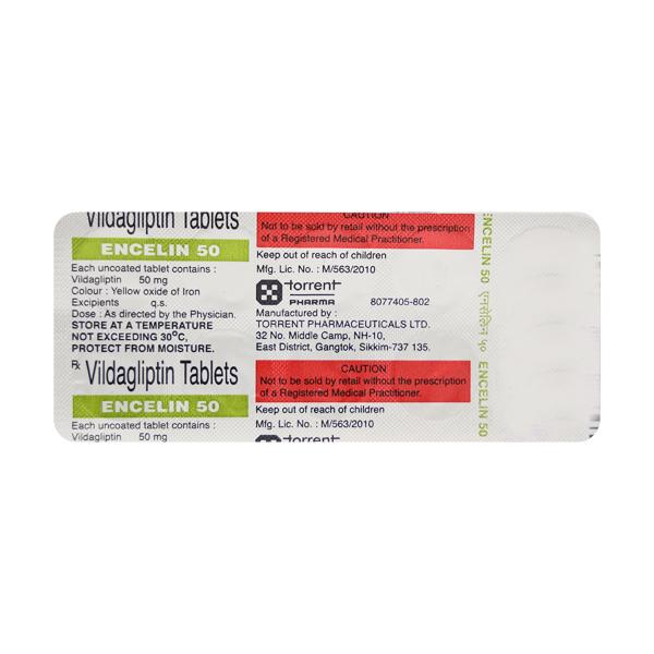 ENCELIN 50mg Tablet 10's - Diabetes-Ant
