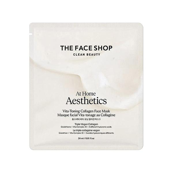 Netmeds | The Face Shop Vita-Toning Collagen Face Mask With Glutathione & Hyaluronic Acid 24 ml
