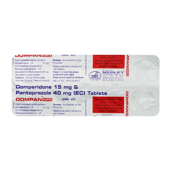 Dompan Forte Tablet 10'S - Ulcer/Reflux/Flatulence-Aaa