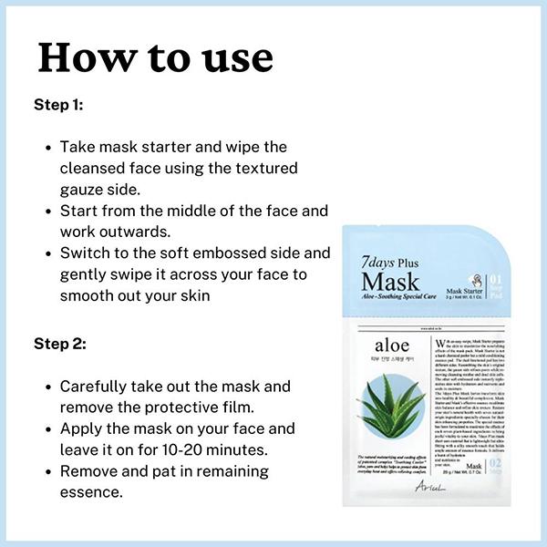 Ariul Ariul Seven Days Plus Mask Aloe 20 ml - Sheet Masks