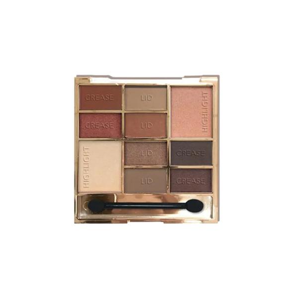 L.A. Colors 10 Color Eyeshadow Palette Nude 16 gm - Face Palettes