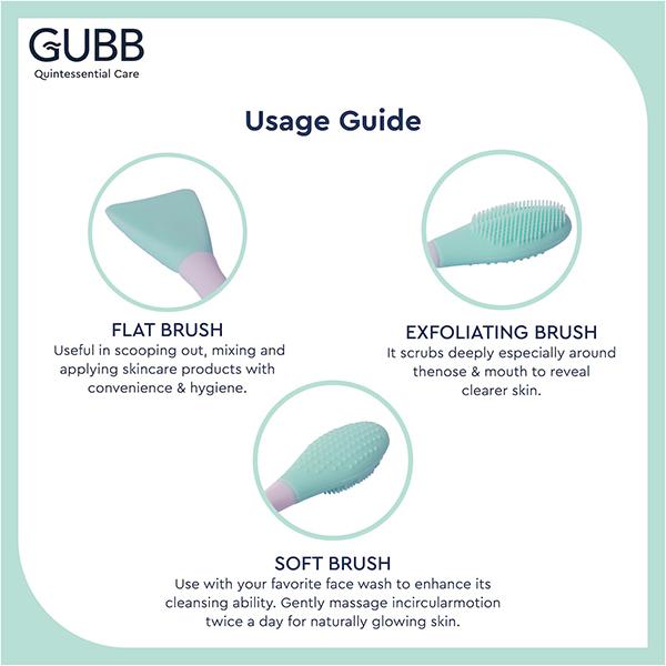 GUBB Multipurpose Silicone Brush 70 gm - Face Brush