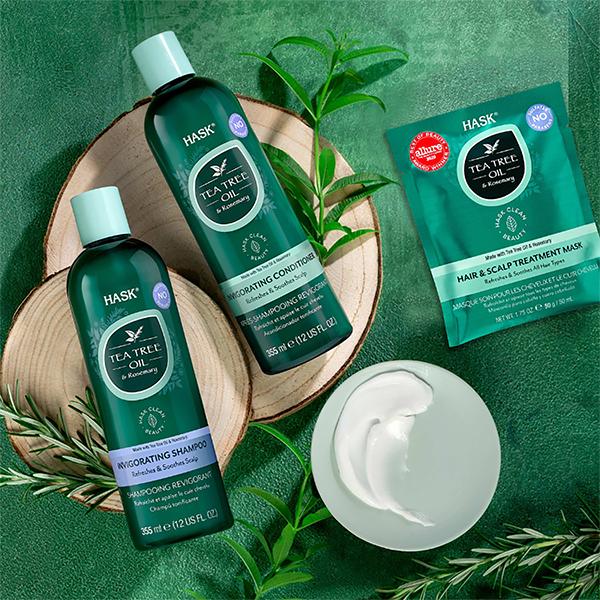 Hask Tea Tree Oil and Rosemary Invigorating Shampoo 355 ml - Shampoos