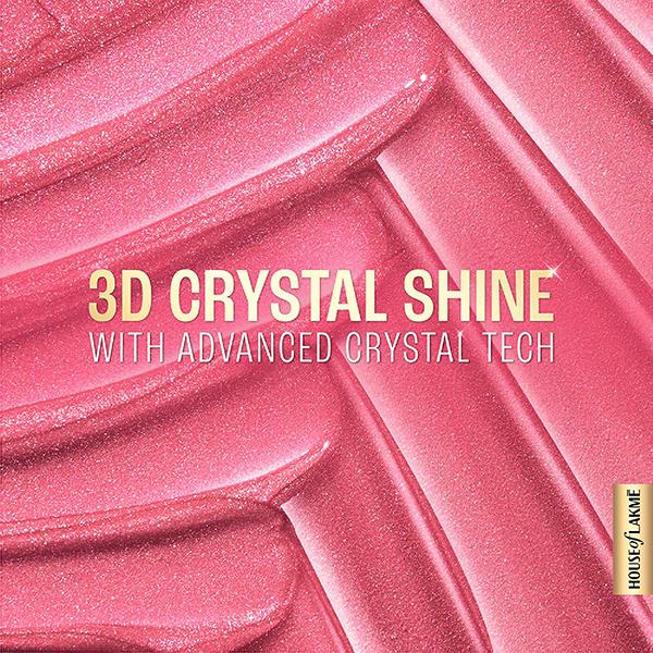 Lakme Glitterati Lip Glaze 203 Hot Pink Cosmo 5 ml - Lip Glosses