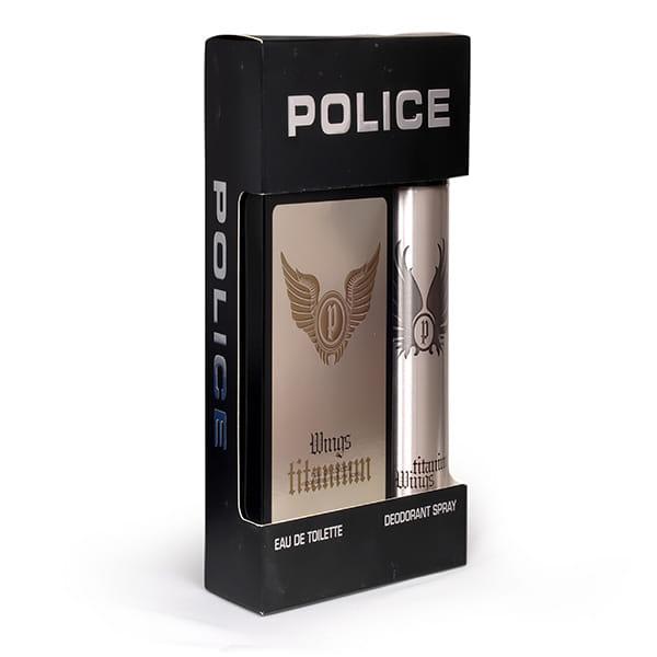 Police Titanium Gift Set(Eau de Toilette 100ml + Deo200ml) 300 ml - Perfumes (Edt/Edp)