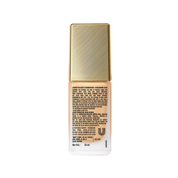 Lakme 9To5 Hya Matte Foundation + Hyaluronic Acid Warm Creme 25 ml - Foundation