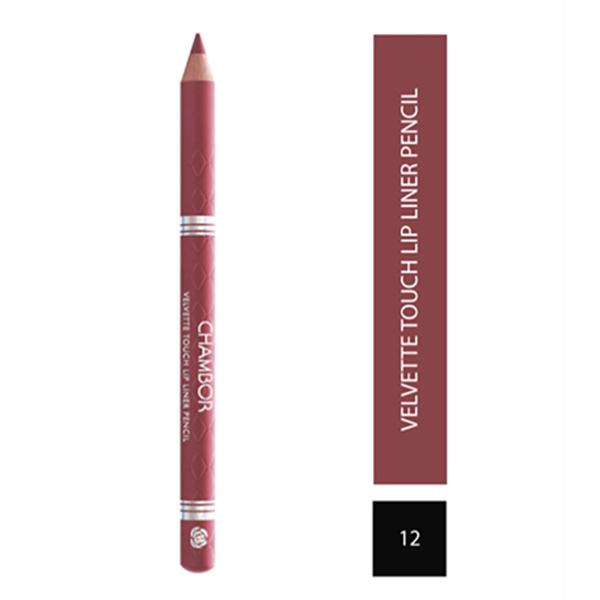 Chambor Velvette Touch Lip Liner Pencil - Pk 12 1.14 gm