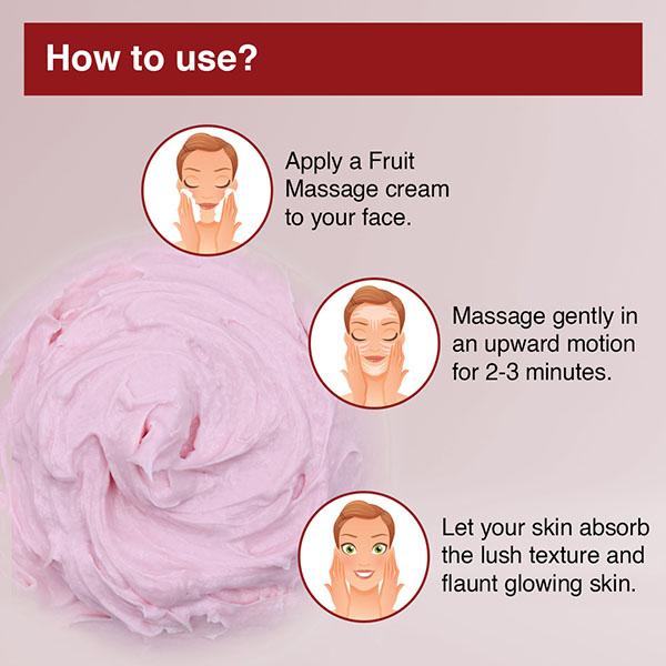 Aryanveda Fruit Salad Massage Cream - Papaya & Blackcurrant Extract 400 gm - Facial Kits
