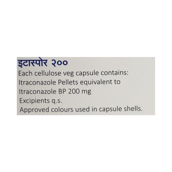 ITASPOR 200 Capsule 10's - Fungal Infections-Anf