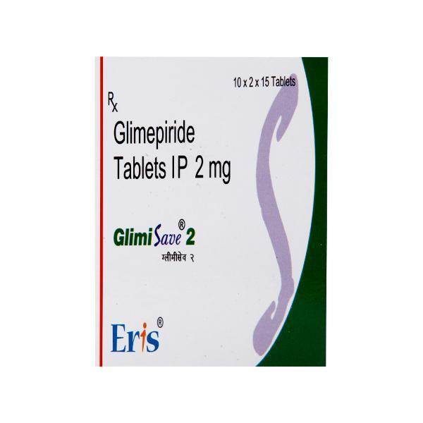 Glimisave 2mg Tablet 15'S - Diabetes-Ant