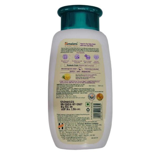 Himalaya Head to Toe Baby Wash with Pure Cow Ghee 100 ml - Baby Body Wash