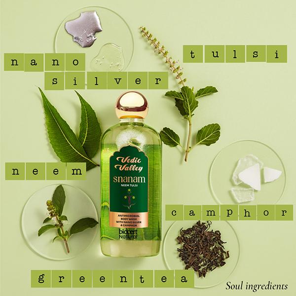 Vedic Valley BODY WASH NEEM TUSLI CERTIFIED NATURAL 300 ml - Shower Gels & Body Wash