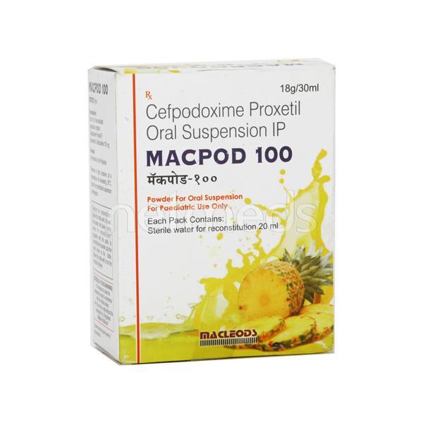 Macpod 100mg Suspension 30ml - Bacterial Infections-Cep
