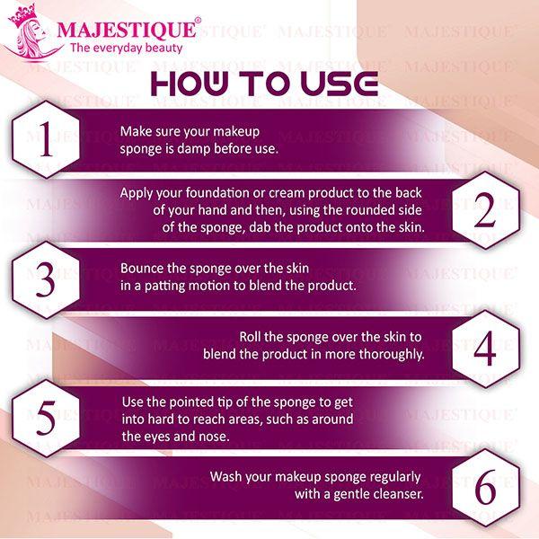 Majestique face sponge 1's - Sponges & Applicators