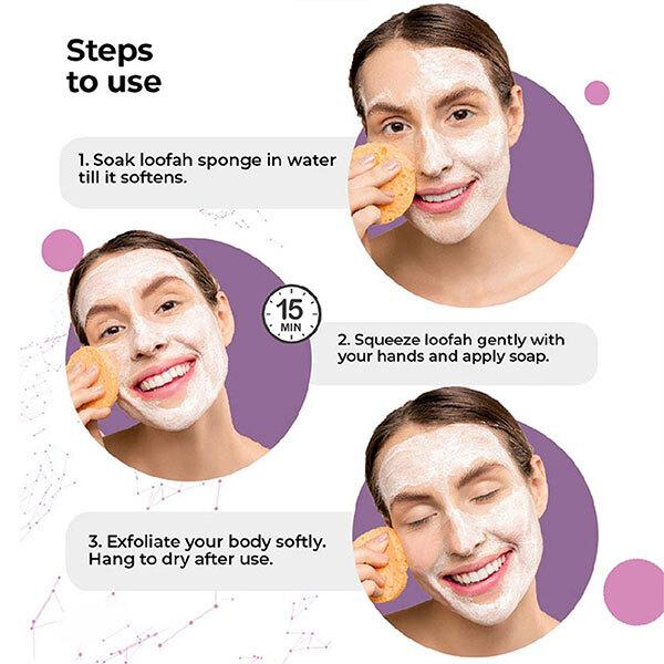 Cosmos by Bewakoof Loofa - Oval Scrubber - Paraben & Sulphate Free 1's - Loofahs & Sponges