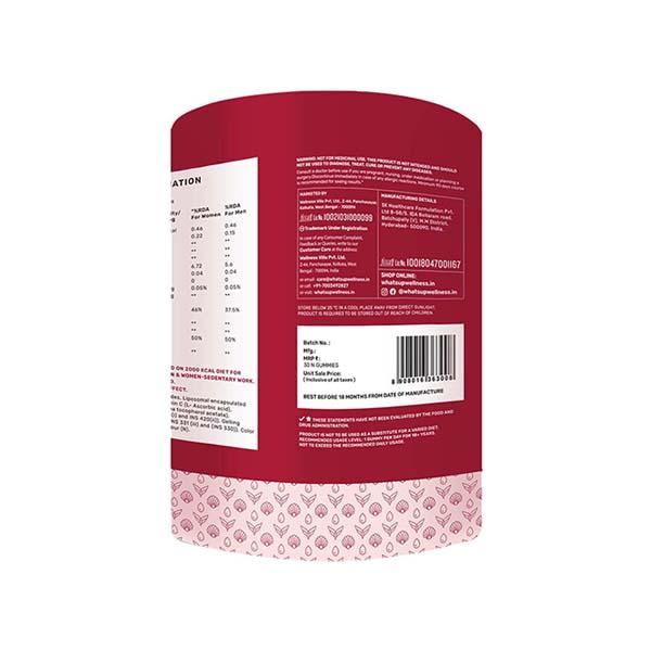 Whats Up Wellness Glutathione - Glow Gummies, Radiant and Youthful Skin, No Added Sugar - 30 Day, 30 Gummies 1's - Hair & Skin