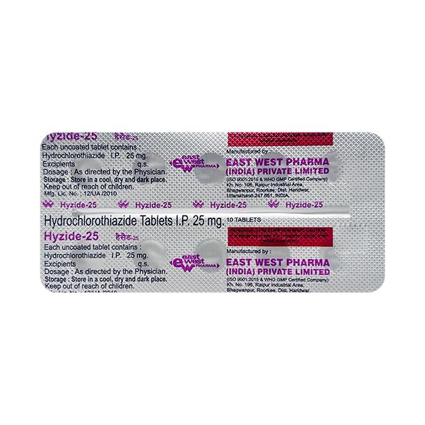 Netmeds | Hyzide 25mg Tablet 10'S