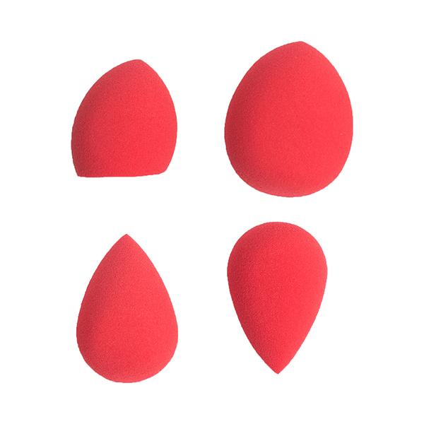PAC Minispongeset Water Drop, Egg, Olive Cut Red 4's - Sponges & Applicators