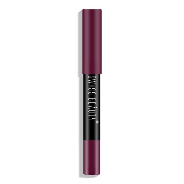 Swiss Beauty Stay On Lip Crayon - ( 11 Plum House) 3.5gm - Lipsticks