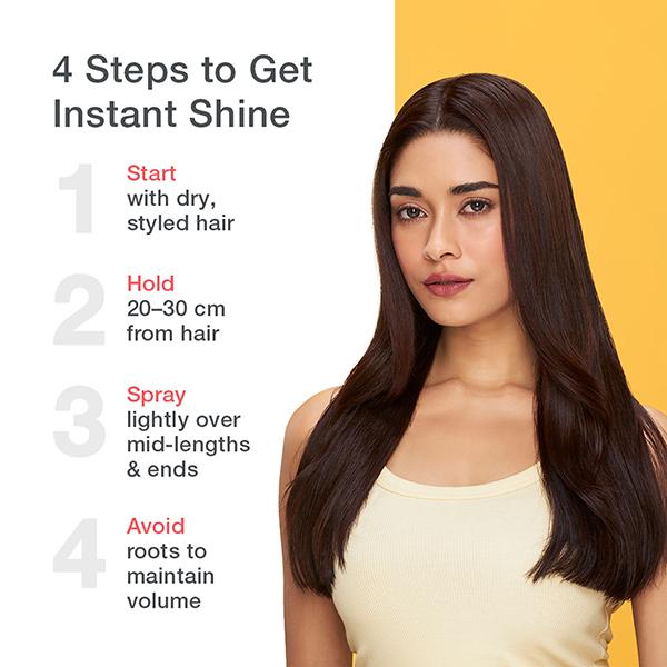 Schwarzkopf Professional OSiS+ Sparkler Hair Styling Shine Spray, Frizz Free Shine, Vegan, Silicone-free, Heat protection Hair Spray 300 ml - Hair Sprays & Mists