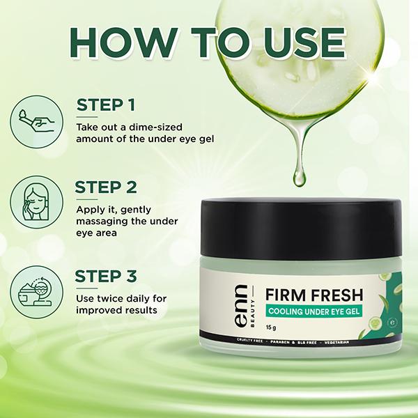 ENN Firm Fresh Cooling Under Eye Gel 15 gm - Under Eye Creams & Serums