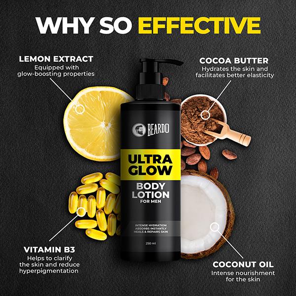 Beardo Ultra Glow Body Lotion - Men 250 ml - Lotions & Creams