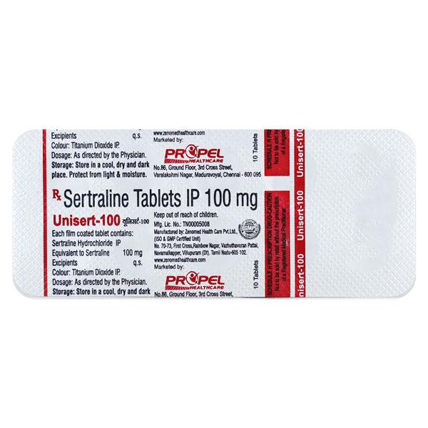 Netmeds | UNISERT 100 Tablet 10's