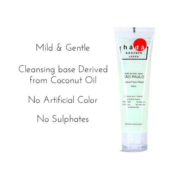 Hada Secrets Japan Sao Paulo Guava Facewash 100 ml - Face Wash & Cleansers