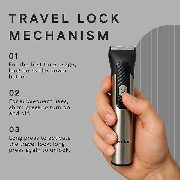 Winston Groom Pro 5-In-1 Men's Grooming Set 1's - Trimmers