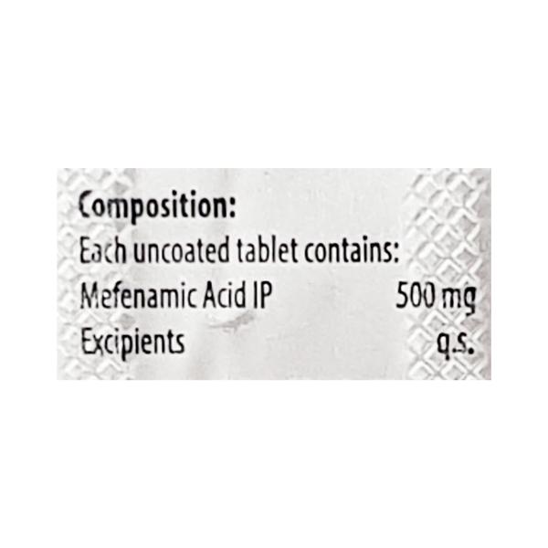 MEFEZY 500 Tablet 10's - Pain relief-Nsa