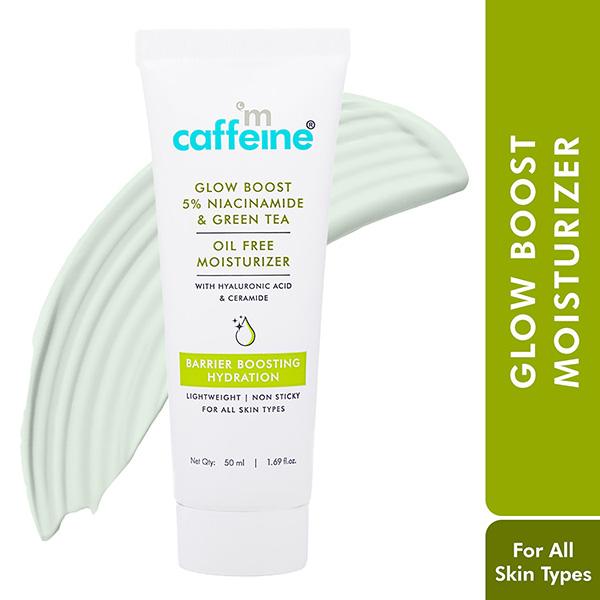 MCaffeine Green Tea & 5% Niacinamide Oil-Free Moisturizer- Reduces Blemishes & Repairs Skin Barrier 50 ml - Face Moisturizers